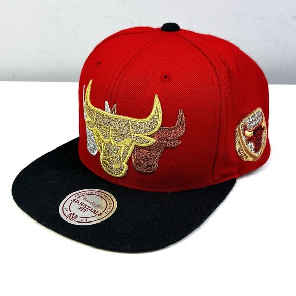Mitchell & Ness Chicago Bulls Olympic Gold Silver Bronz Snapback Hat